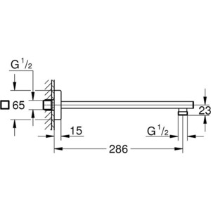Кронштейн для верхнего душа Grohe Rainshower 28,2 см (27709000)