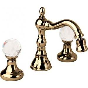 Смеситель для биде Cezares Atlantis на 3 отверстия, с донным клапаном, Бронза (ATLANTIS-BBS2-02-Sw)