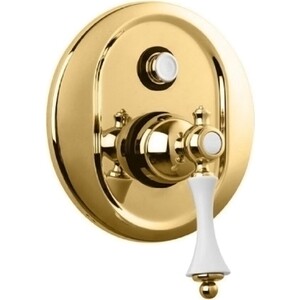 Смеситель для ванны Cezares Margot встраиваемый, золото 24 карат (MARGOT-VDIM-03/24-Bi)