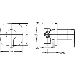 Переключатель Cezares Tesoro трехпозиционный, хром (TESORO-F-DEV3-01)