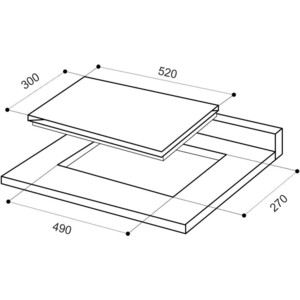 Газовая варочная панель Lex GVG 321 BL