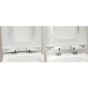 Унитаз подвесной безободковый Cersanit City New Clean ON с сиденьем микролифт Slim (S-MZ-CITY-COn-S-DL-w/60436)