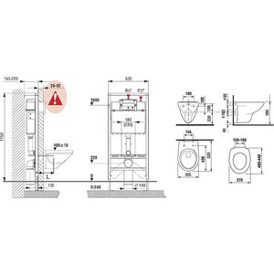 Комплект унитаза Roca Mateo унитаз с сиденьем микролифт + инсталляция, кнопка хром (893100010)