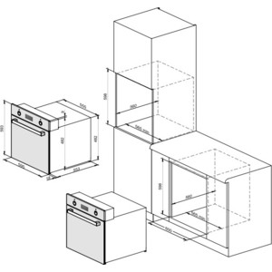 Электрический духовой шкаф Weissgauff EOA 69 OW