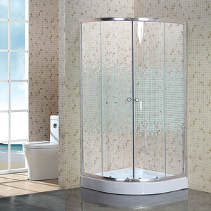 Душевой уголок Niagara Eco 90x90 прозрачный с рисунком, хром (NG-001-08N)