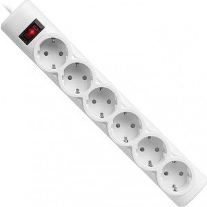 Сетевой фильтр Defender DFS 151 1,8м 6 розеток white