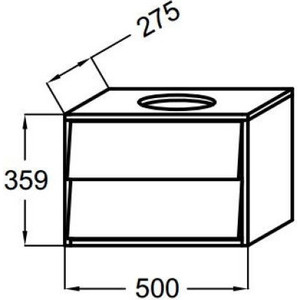 Мебель для ванной Jacob Delafon Escale 60 белый блестящий, 2 ящика