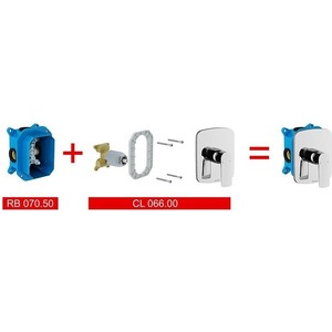 Смеситель для душа Ravak Classic CL 066.00 встраиваемый для X070052 (X070089)