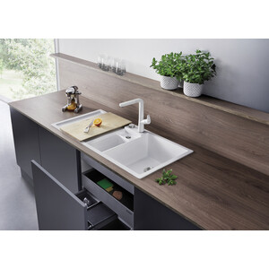 Смеситель для кухни Blanco Avona-S выдвижной излив, белый (521280)