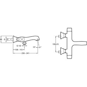 Термостат для ванны Jacob Delafon Margaux (E16215-9-CP)