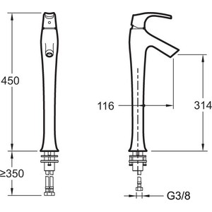 Смеситель для раковины Jacob Delafon Symbol (E19909-4-CP)