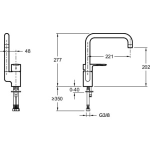 Смеситель для кухни Jacob Delafon July хром (E5243-CP)