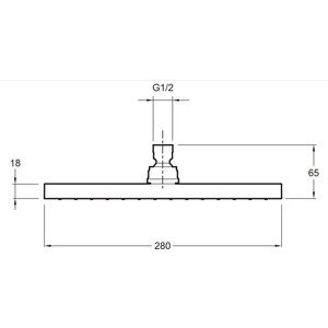 Верхний душ Jacob Delafon Eo (E3875-CP)