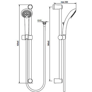 Душевой гарнитур Vidima Видима Фреш (BA208AA)