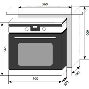 Электрический духовой шкаф Lex EDP 094 WH