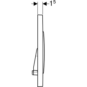 Кнопка смыва Geberit Sigma 20 белая, декоративные кольца золото (115.882.KK.1)