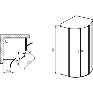 Душевой уголок Ravak Chrome CSKK4 80x80 прозрачный, сатин (3Q140U00Z1)