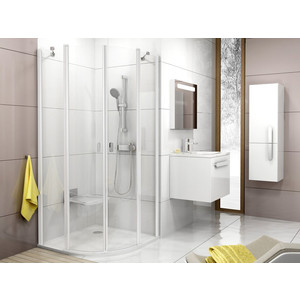 Душевой уголок Ravak Chrome CSKK4 90x90 прозрачный, белый (3Q170100Z1)