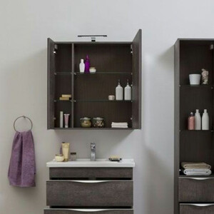 Зеркальный шкаф Aquanet Эвора 80 дуб антик (182741)