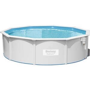 Стальной бассейн Bestway 56384 BW Hydrium 460х120см 17430л песчфил-нас 5678лч лестн тент подст попл-доз 145305₽