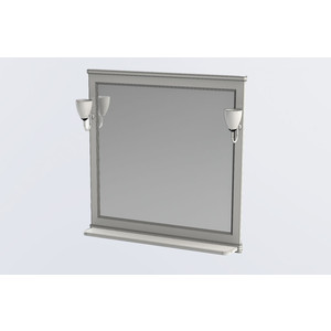 Зеркало Aquanet Валенса 100 черный краколет/золото (180294)