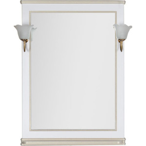 Зеркало Aquanet Валенса 70 белый краколет/золото (182649)