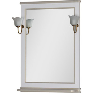 Зеркало Aquanet Валенса 70 белый краколет/золото (182649)