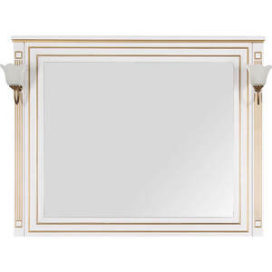 Зеркало Aquanet Паола 120 белое/золото (186105)