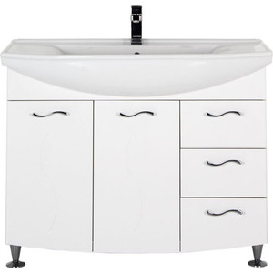 Тумба с раковиной Aquanet Моника 105 белая (186772, 4620008197340)