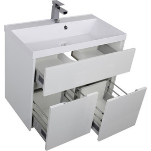 Тумба под раковину Aquanet Латина 80 белая (179638)