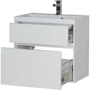 Тумба под раковину Aquanet Латина 70 два ящика, белая (180032)