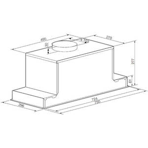 Вытяжка встраиваемая Graude LB 75.1 W