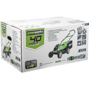 Газонокосилка аккумуляторная GreenWorks G40LM35 без аккумулятора и з/у (2501907)