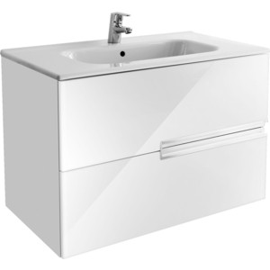 Тумба под раковину Roca Victoria Nord Ice Edition 80 белый глянец (ZRU9302731)