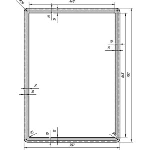 Зеркало Dreja Tiny 50x70 (99.9021)