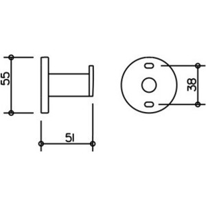 Крючок Keuco Plan хром (14914010000)