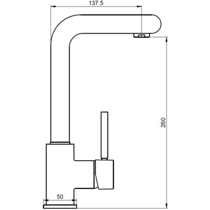 Смеситель для кухни Kaiser Vico хром (30033)