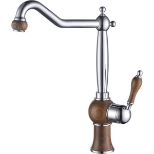 Смеситель для кухни Kaiser Wood хром (61033)