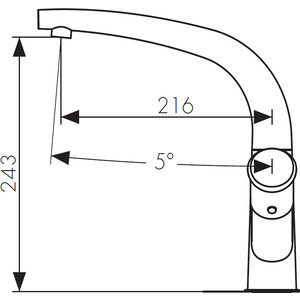 Смеситель для кухни Kaiser Calla хром (71044)