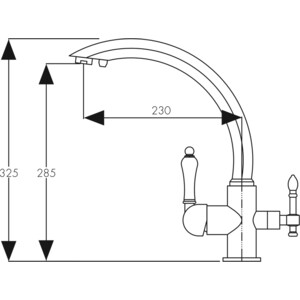 Смеситель для кухни Kaiser Vincent Silver под фильтр, серебро (31244-2)