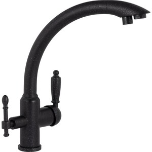 Смеситель для кухни Kaiser Vincent Pearl под фильтр, черный мрамор (31244-5)