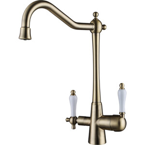 Смеситель для кухни Kaiser Vincent Bronze под фильтр, бронза (31844-3)