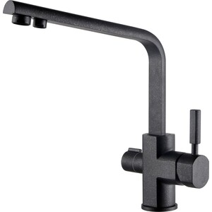Смеситель для кухни Kaiser Decor с подключением к фильтру, черный Marble (40144-2)