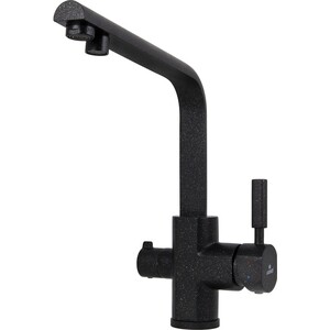 Смеситель для кухни Kaiser Decor с подключением к фильтру, черный Marble (40144-2)