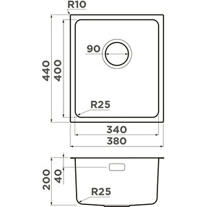 Кухонная мойка и смеситель Omoikiri Tadzava 38-U/I IN Nagano нержавеющая сталь (4993077, 4994011)