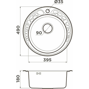 Кухонная мойка Omoikiri Tovada 49-1 IN нержавеющая сталь (4993006)