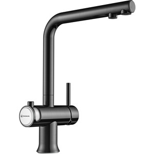 Смеситель для кухни Omoikiri Hotaru GM-WH вороненая сталь/белый (4994053)