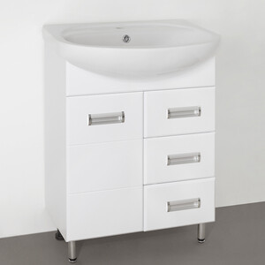 Тумба под раковину Style line Ирис 65 белая (ЛС-00000016)