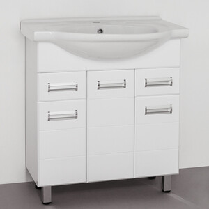 Тумба под раковину Style line Ирис 75 белая (ЛС-00000017)