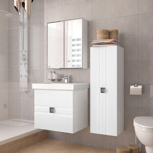 Зеркальный шкаф Style line Амарант 60 белый (ЛС-00000351)